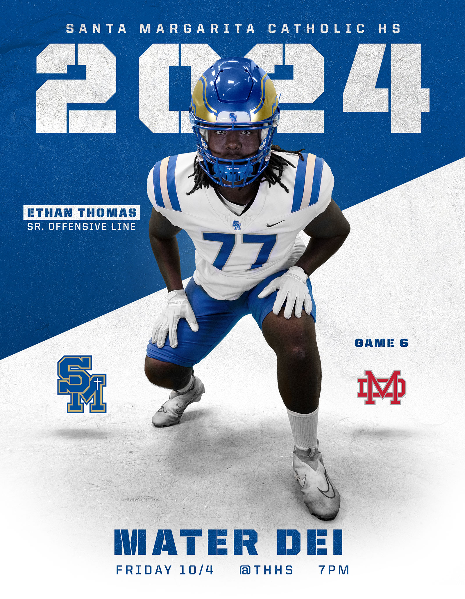 Santa Margarita Catholic Football game day program covers