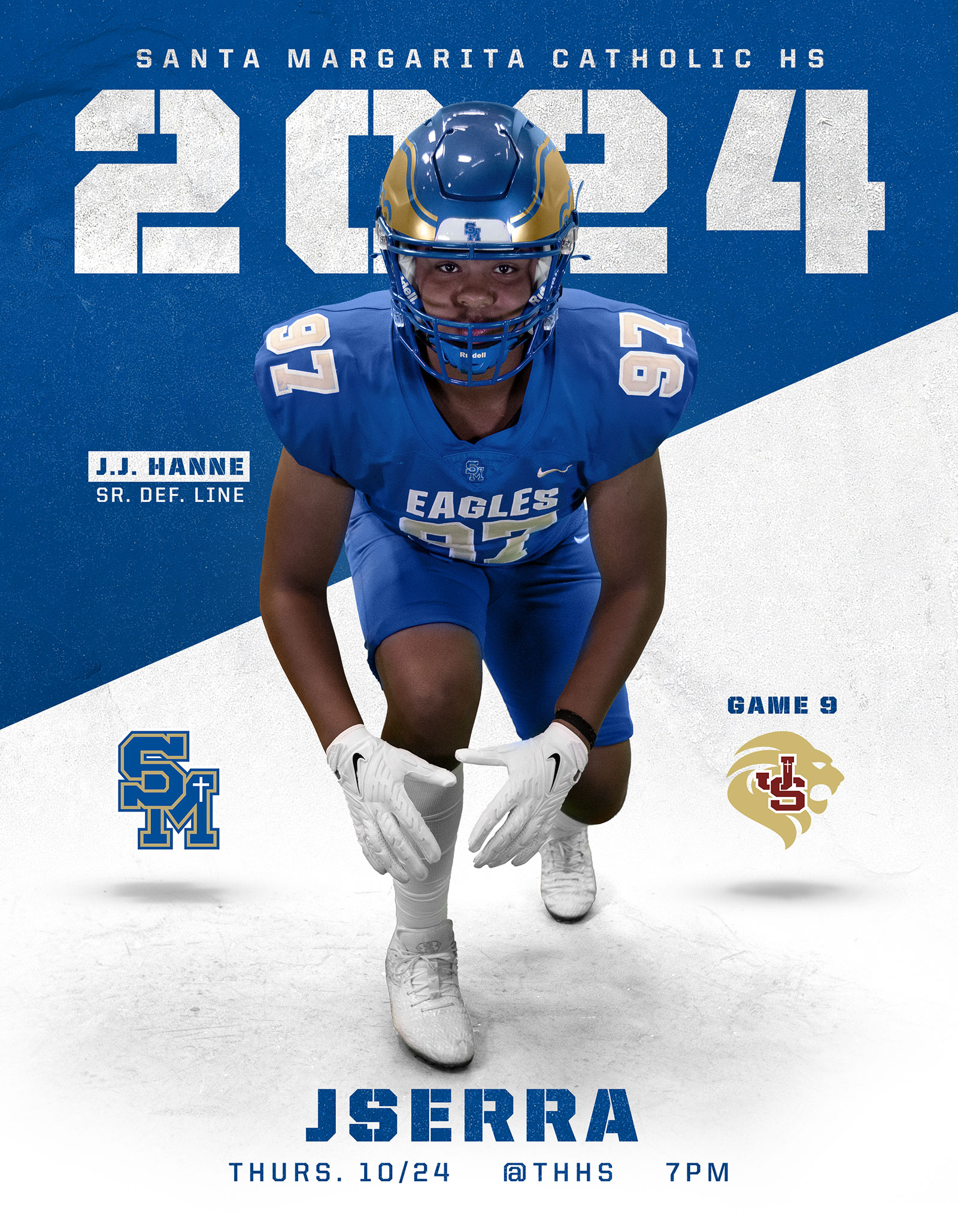 Santa Margarita Catholic Football game day program covers