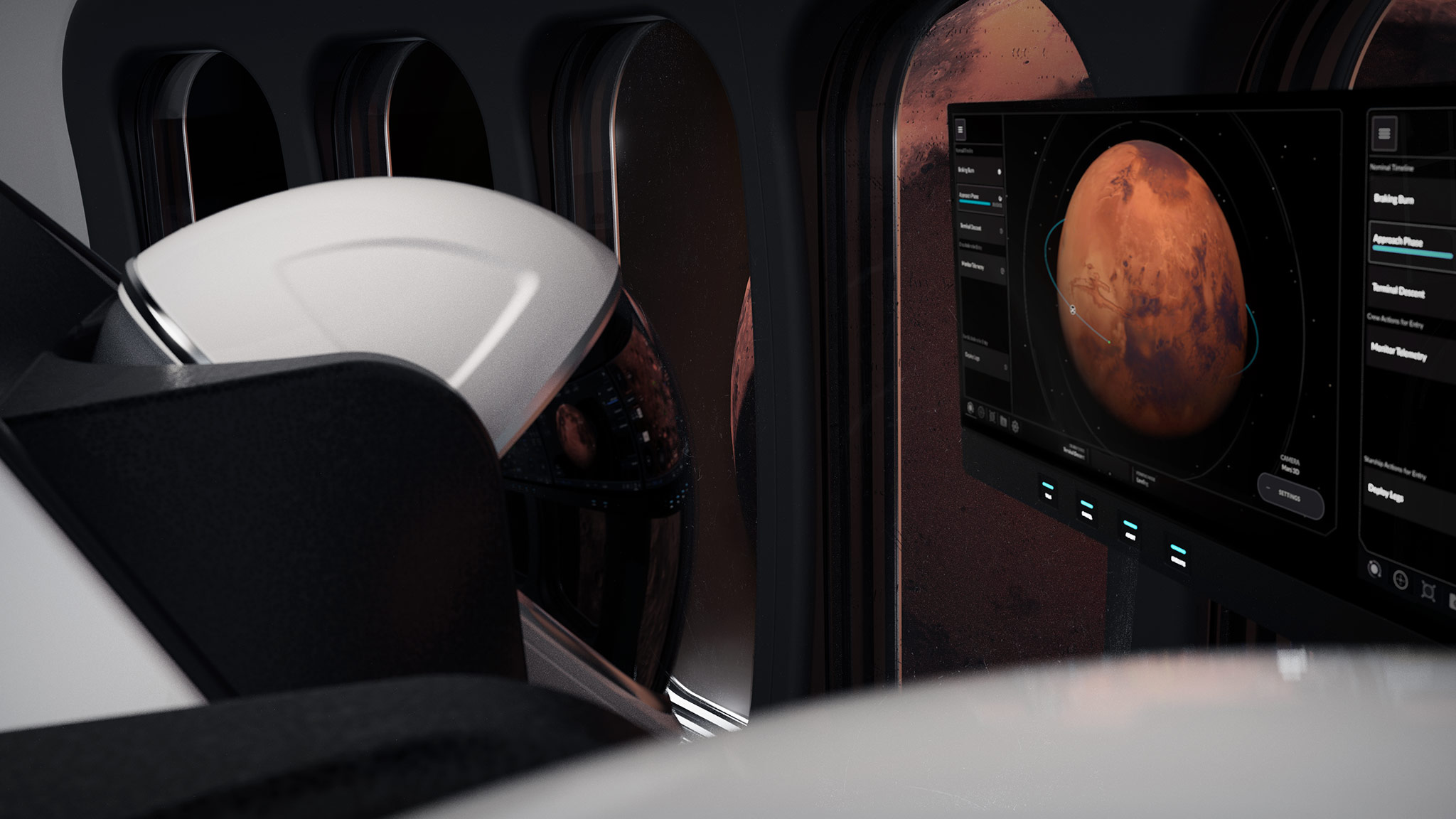 SpaceX - Starship Crew Displays UI/UX