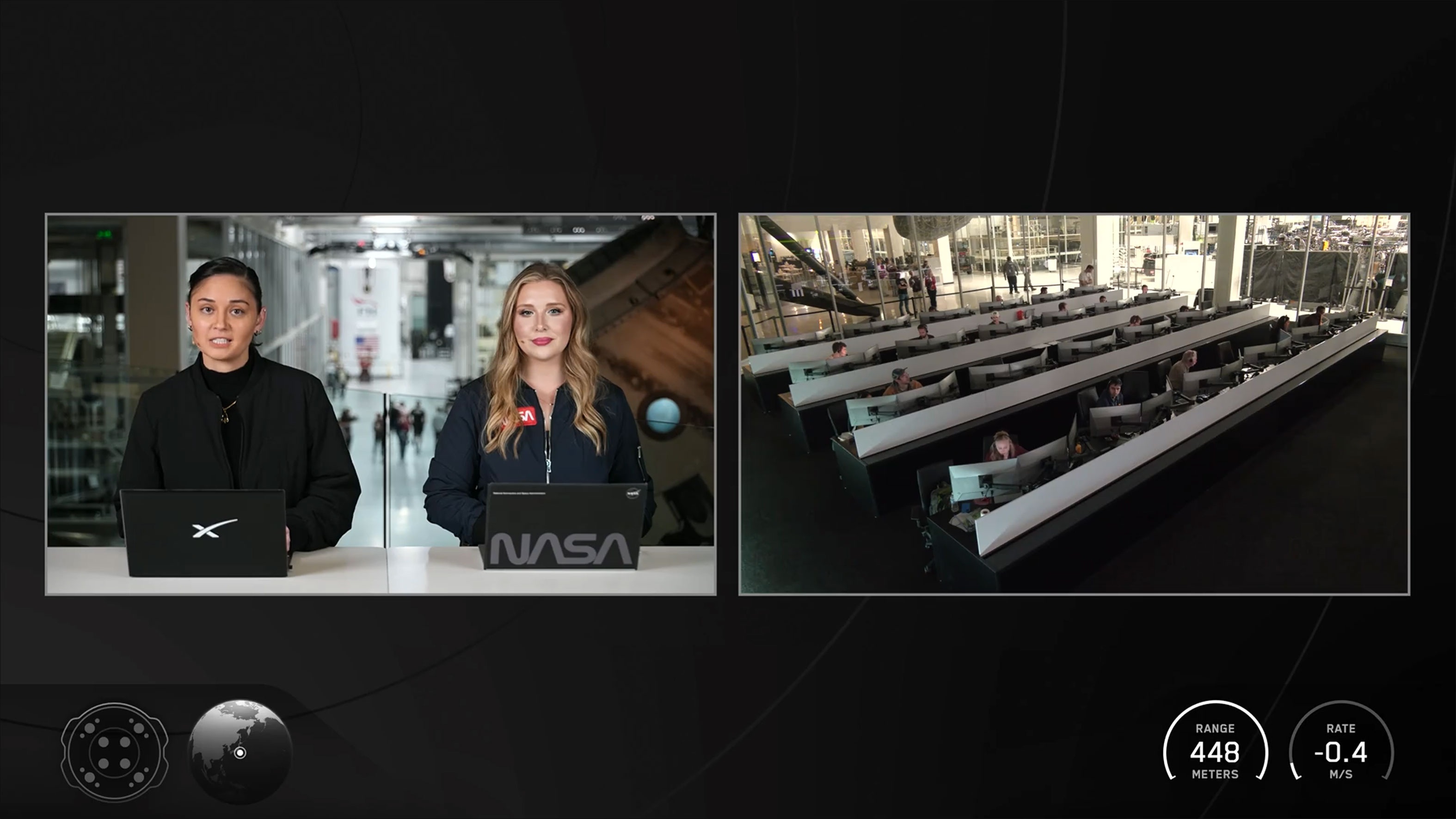 SpaceX Webcast V2 Integrated Graphics Package