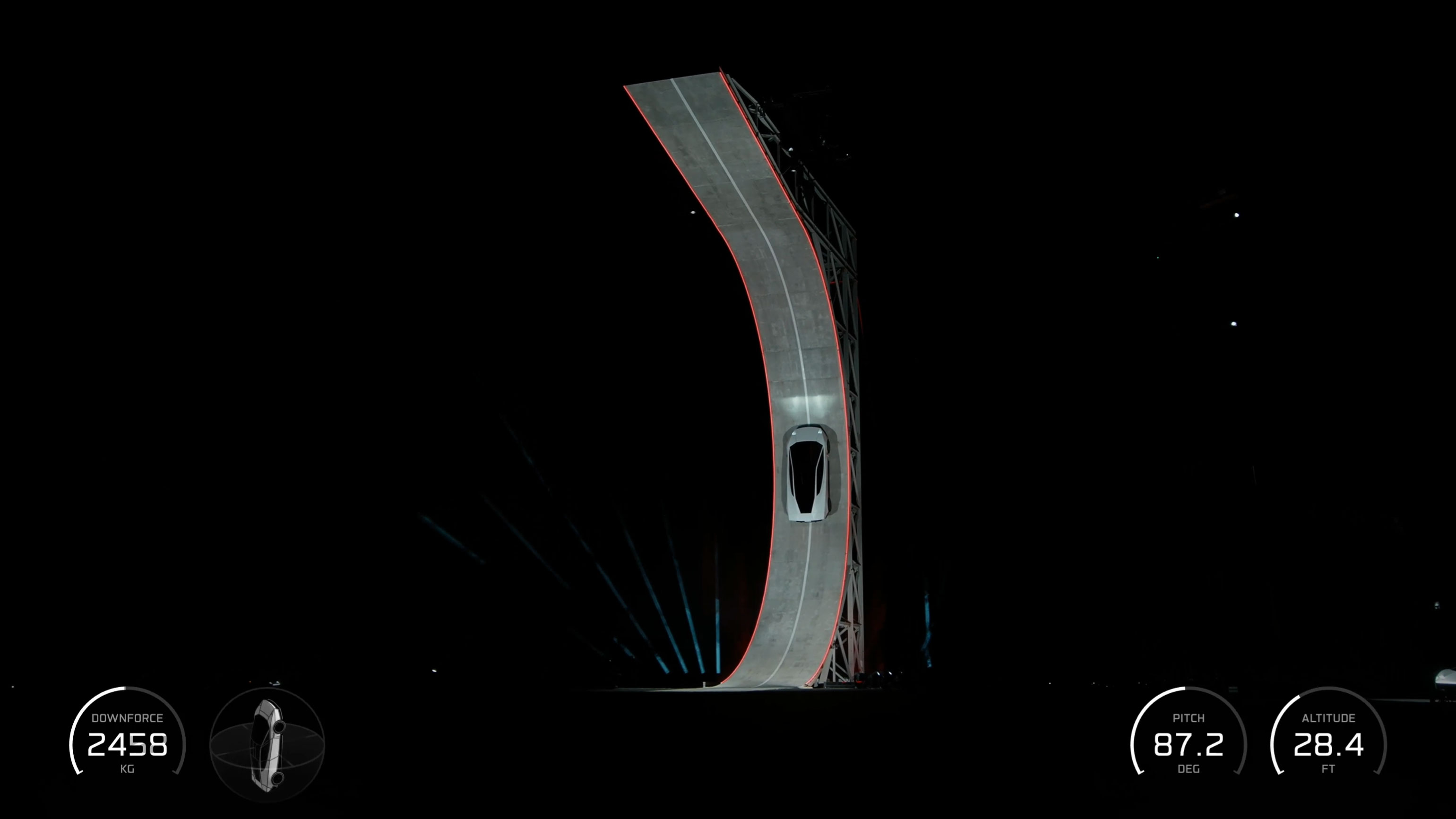 Tesla Roadster Reveal UI