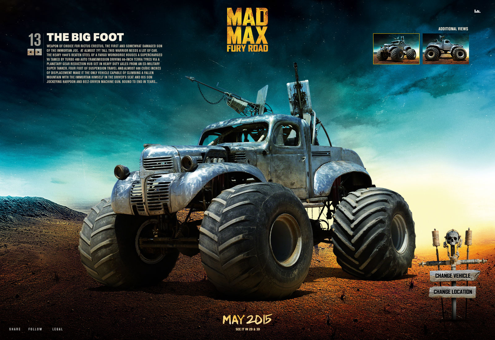 mad max fury road vehicles
